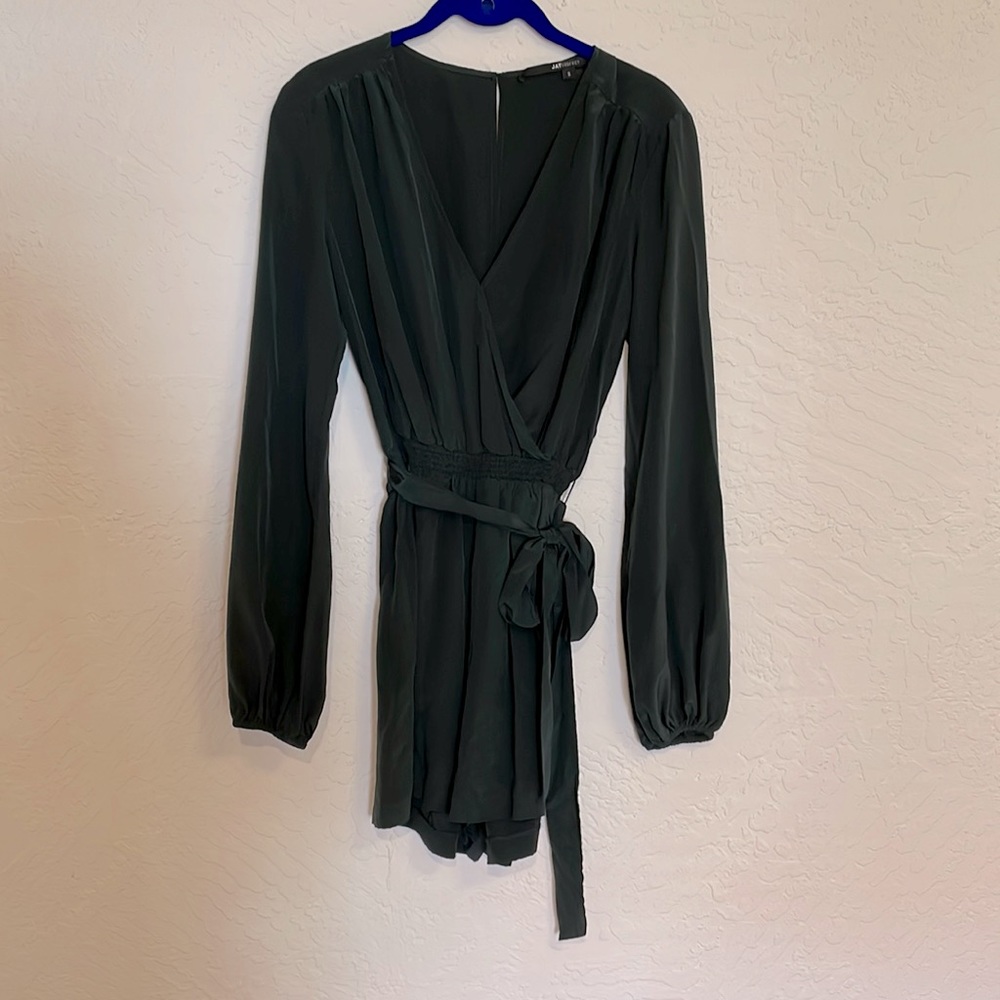 Jay Godfrey hunter green Romper size Medium